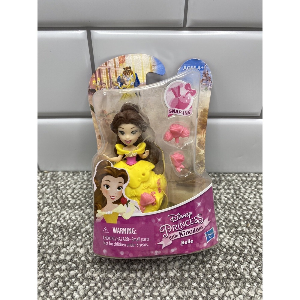 Disney Princess Little Kingdom Belle Mini Doll New Snap In To Decorate Nice HG4